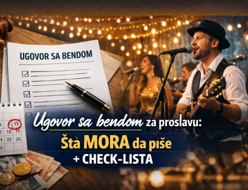 Ugovor sa bendom za proslavu: šta mora da piše + kompletna check lista